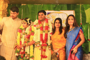 YGee Mahendra's Son Harshavardhana and Shwetha Wedding Still