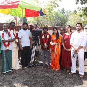 The shooting of the film starring Sasikumar, Sathyaraj and Bharath began with a pooja