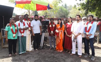 The shooting of the film starring Sasikumar, Sathyaraj and Bharath began with a pooja