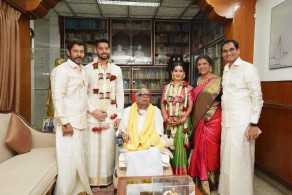 Actor Vikram daughter Akshita Wedding Stills