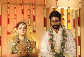 Actress Bhavana marries Kannada producer Naveen wedding Stills