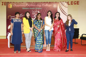 Actress Andrea Jeremiah at Jeppiar Engineering College Women’s Day Celebrations