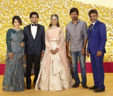 Kamala Theatre Owner Nagu Chidambaram’s Son N.Surya Chidambaram – Meenu Lakshmanan Wedding Reception Stills