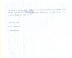 Actor Parthiepan's letter to Shree.Pranab Mukherjee Gallery