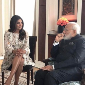 Priyanka Chopra with PM Narendra Modi 2