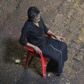 Rajnikanth spotted shooting for Kaala in Mumbai (1)