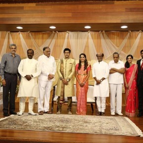 Super Star Rajinikanth at AVM Family Wedding Function Photos